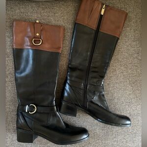 bandolino brown and black boots